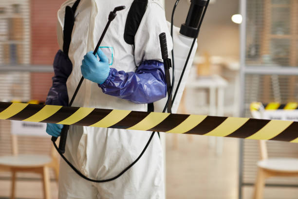 Professional Hoarding Cleanup technician working in Union City, NJ